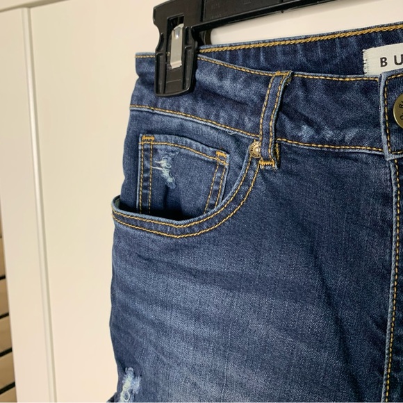 Bullhead Super High Rise Shorty Denim Shorts - Picture 6 of 11